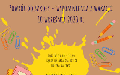 Brunch „Powrót do szkoły – wspomnienia z wakacji” 10.09.2023